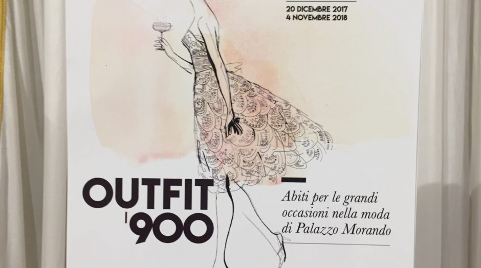 Palazzo Morando Outfit '900, watercolor fashion illustration, Alessandra Scandella